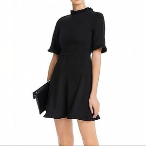 Aqua Womens Ruffled Mini Party Dress